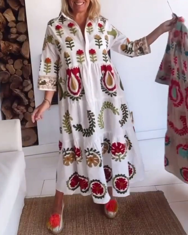Alodia | Printed Floral Dress