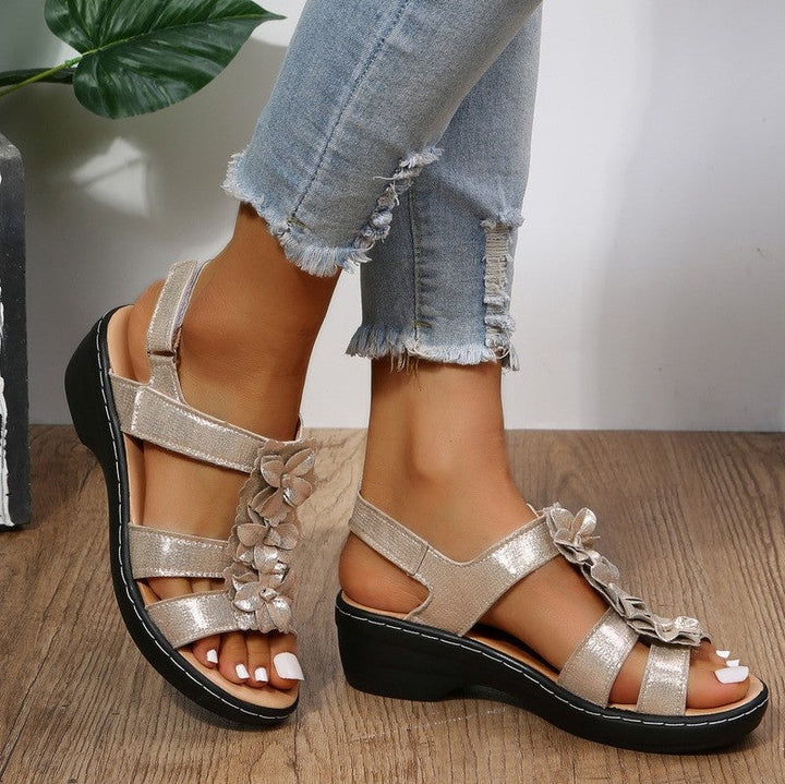 Burgundy Sandals - Orthopaedic