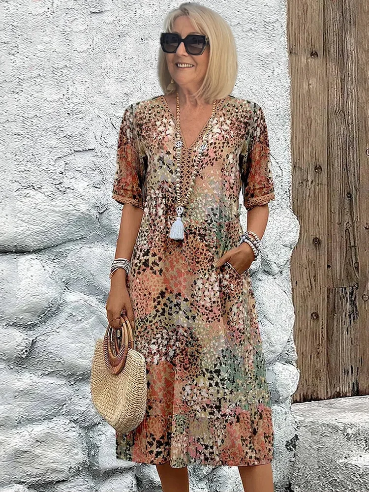Dania – Midi vibrant au quotidien avec poches