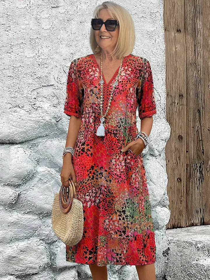 Dania – Midi vibrant au quotidien avec poches