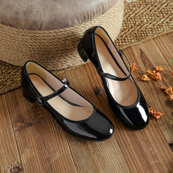 Enzo&Rosa™| Livy Leather Mary Janes