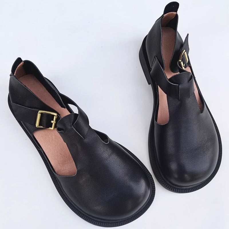Enzo&Rosa™| Colette Leather Mary Janes