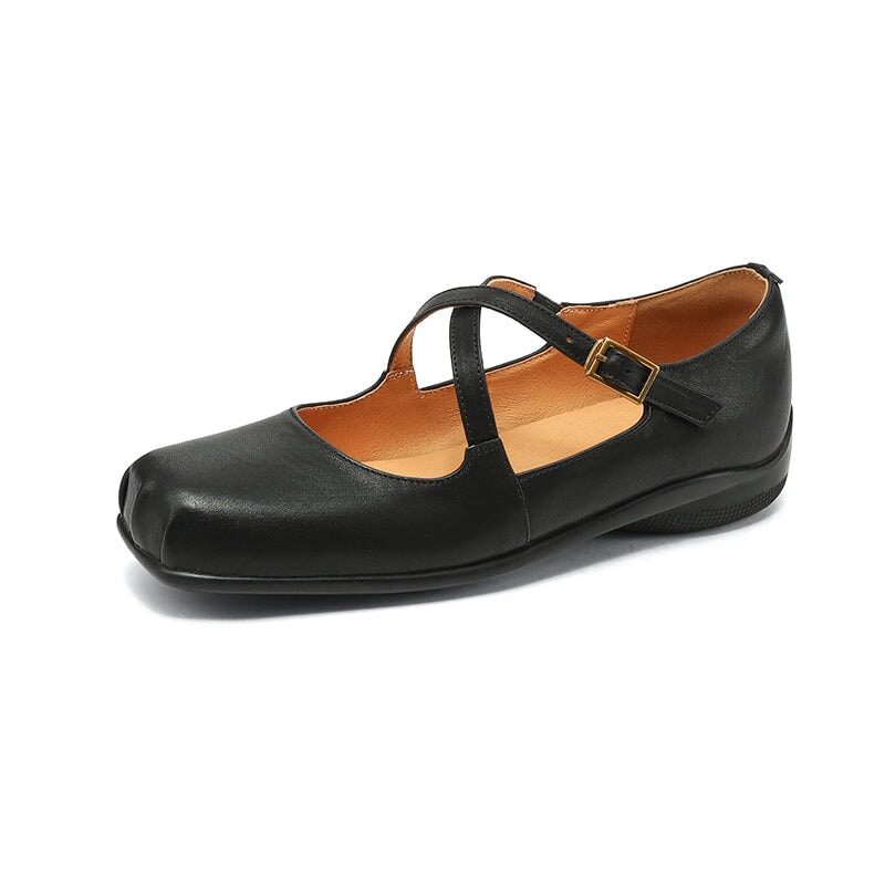 Enzo&Rosa™| Edith Leather Mary Janes