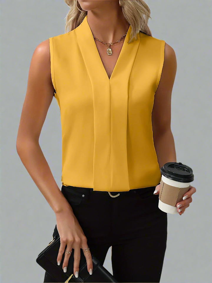 Rome - Women's Sleeveless V-Neck Top