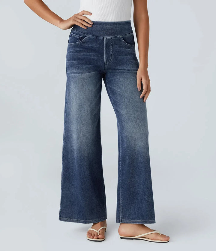 Eva | Pantalon Taille Haute Élastique