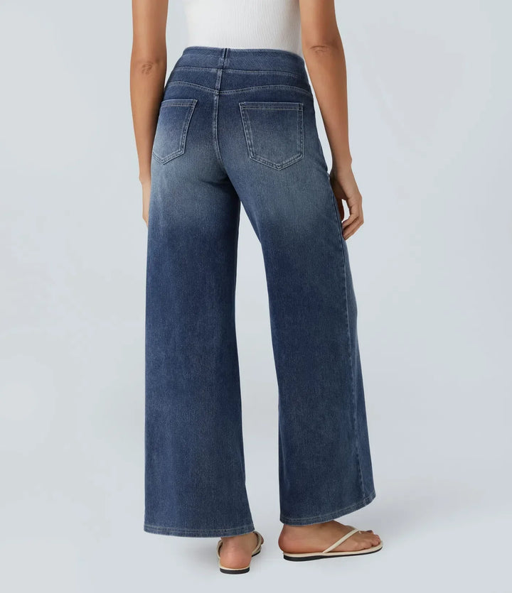 Eva | Pantalon Taille Haute Élastique