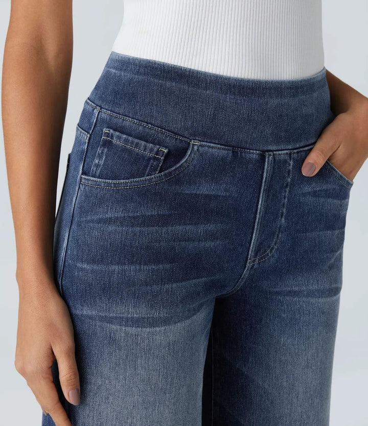 Eva | Pantalon Taille Haute Élastique
