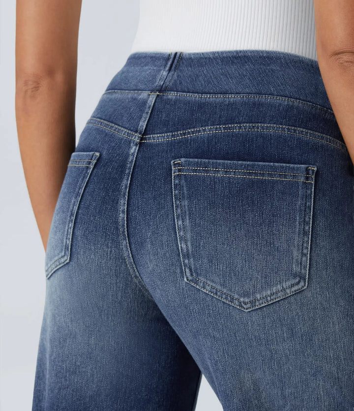 Eva | Pantalon Taille Haute Élastique