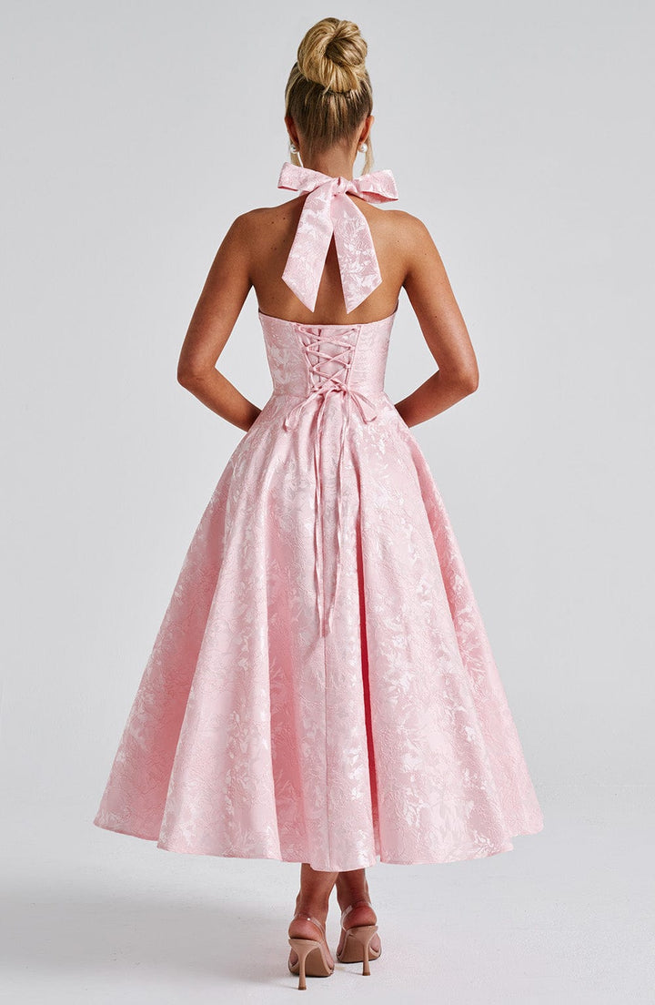 Ara™ | Midi Robe à Col Montant