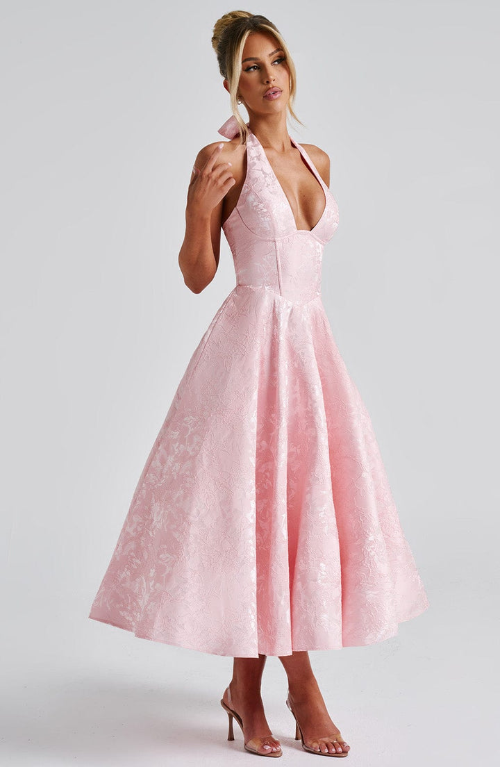 Ara™ | Midi Robe à Col Montant