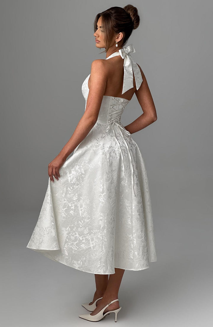 Ara™ | Midi Robe à Col Montant