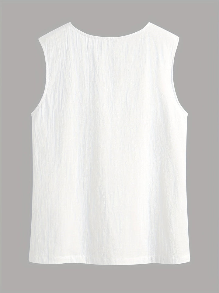 Fara | V-Neck Sleeveless Pullover Vest