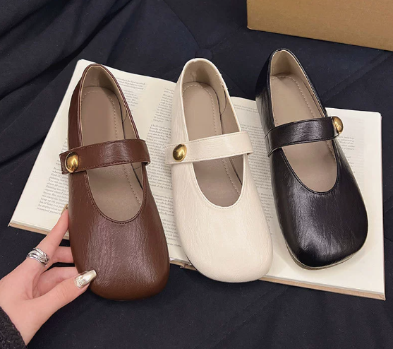 Enzo&Rosa™| Irene Leather Mary Janes