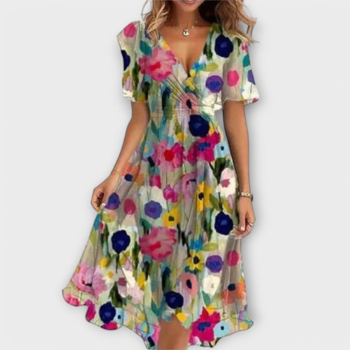 Annegret | Robe Femme à Décolleté en V