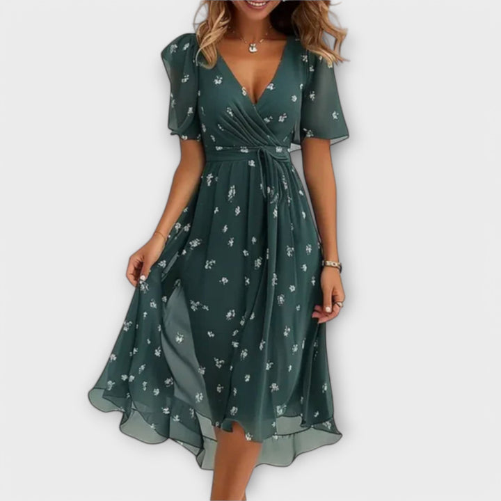 Annegret | Robe Femme à Décolleté en V