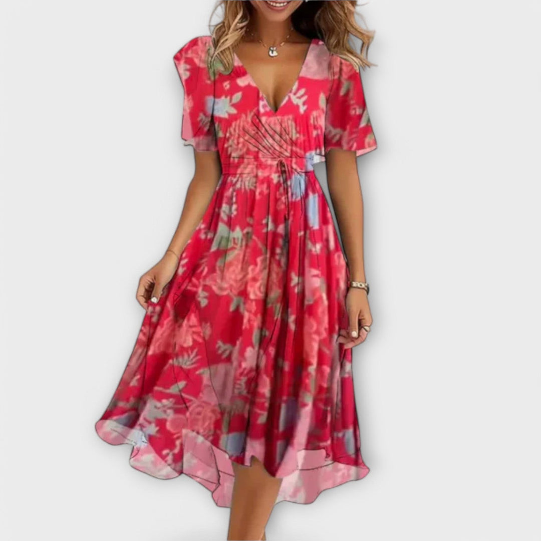 Annegret | Robe Femme à Décolleté en V