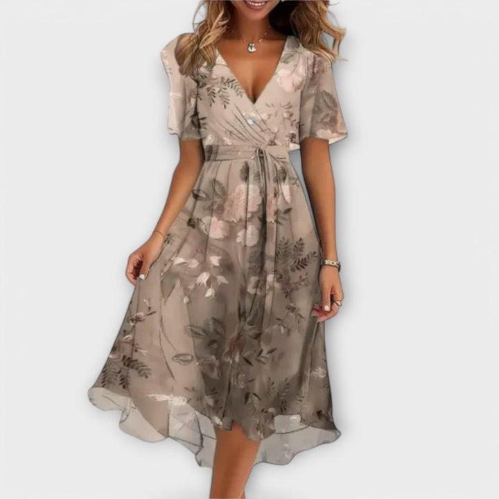 Annegret | Robe Femme à Décolleté en V
