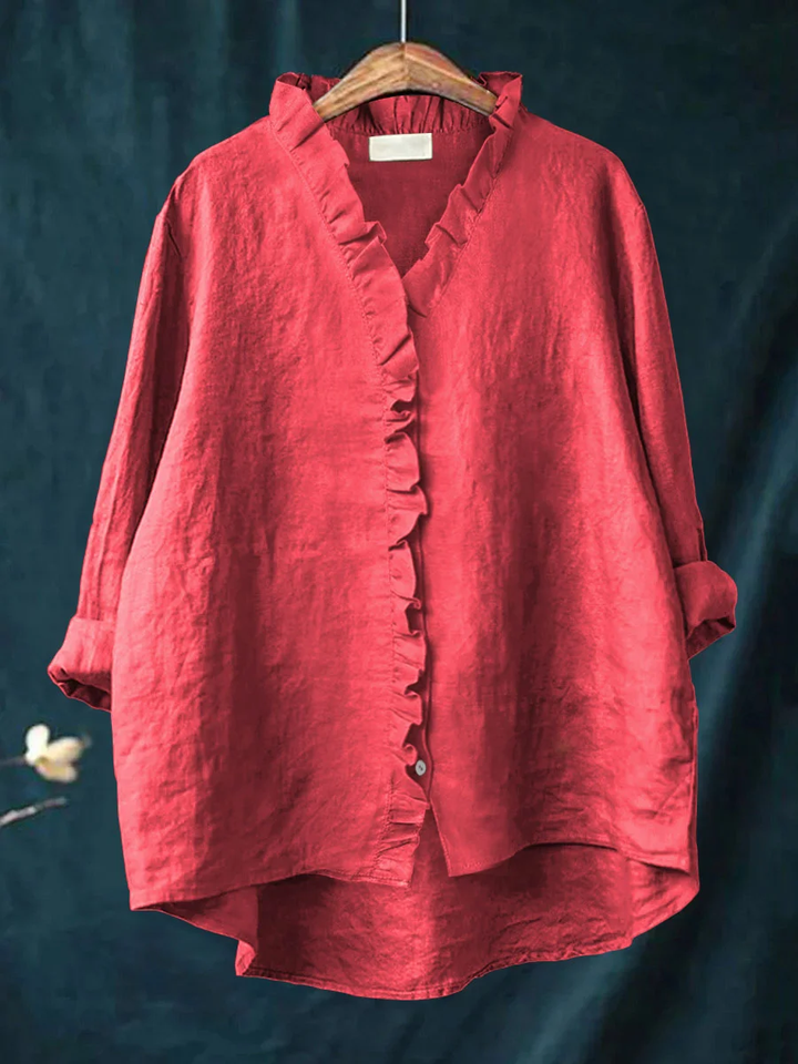 Crystal | Ruffle Edge Blouse