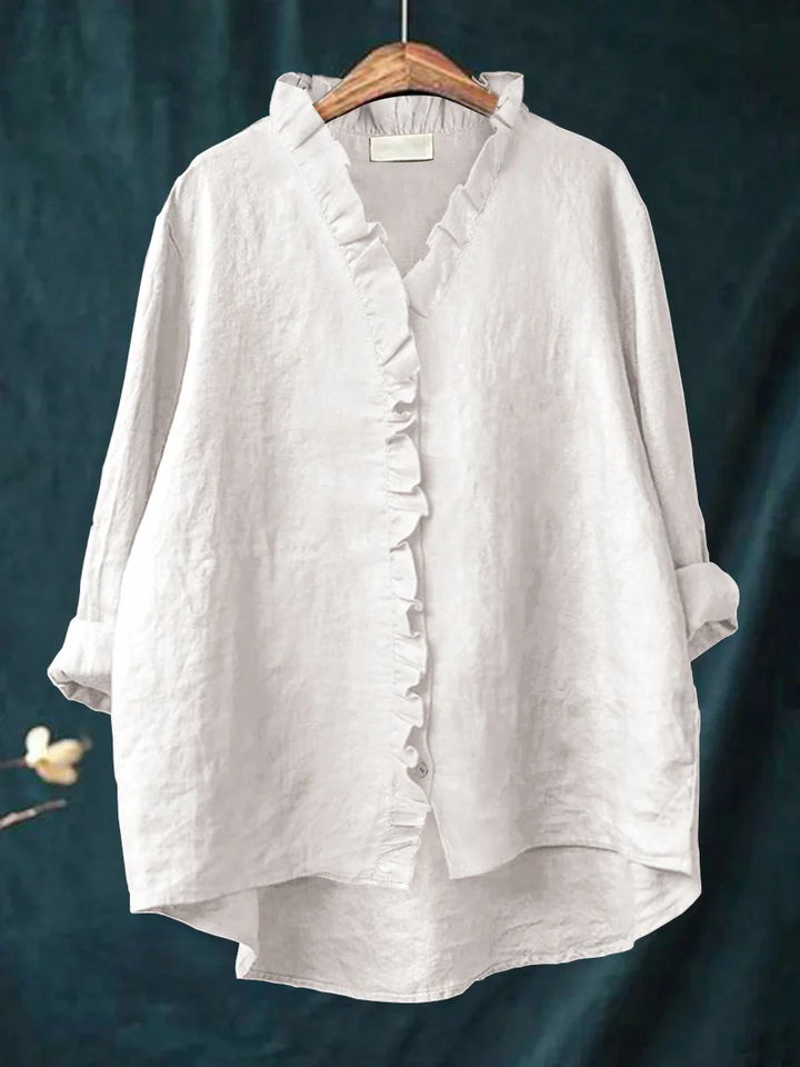 Crystal | Ruffle Edge Blouse