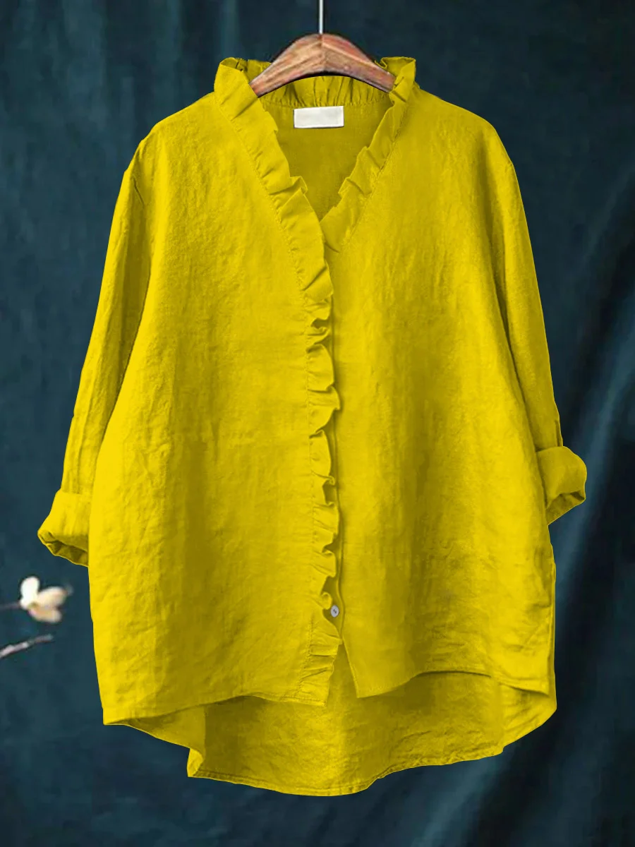 Crystal | Ruffle Edge Blouse
