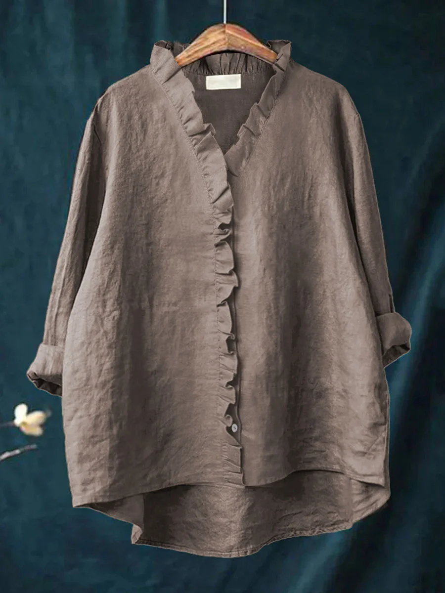 Crystal | Ruffle Edge Blouse