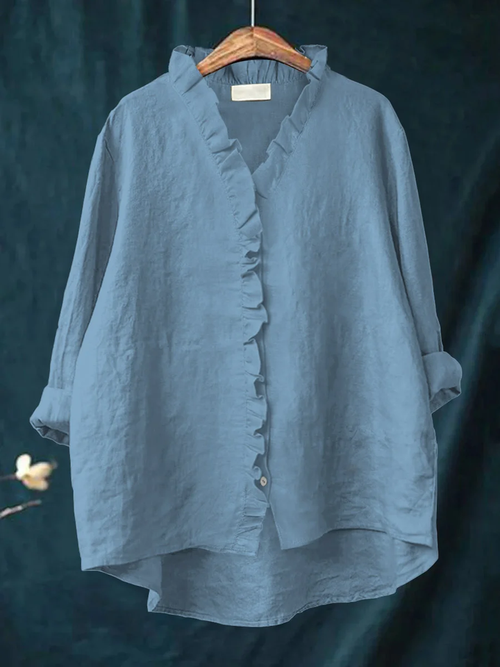 Crystal | Ruffle Edge Blouse