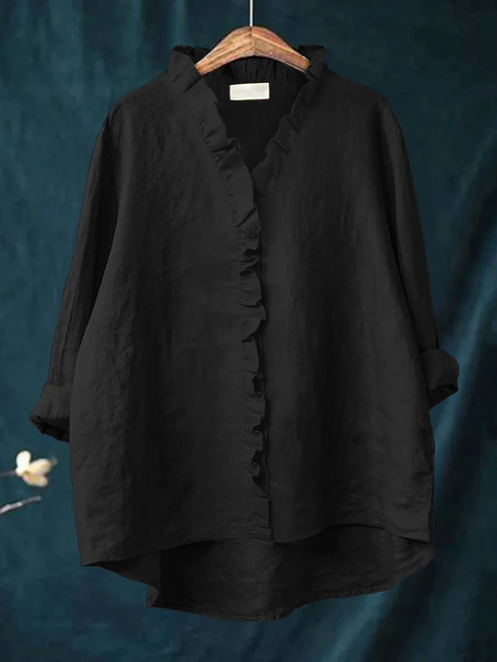 Crystal | Ruffle Edge Blouse