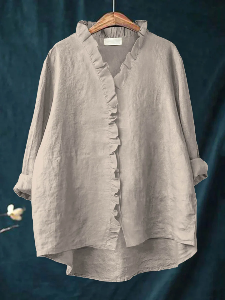 Crystal | Ruffle Edge Blouse