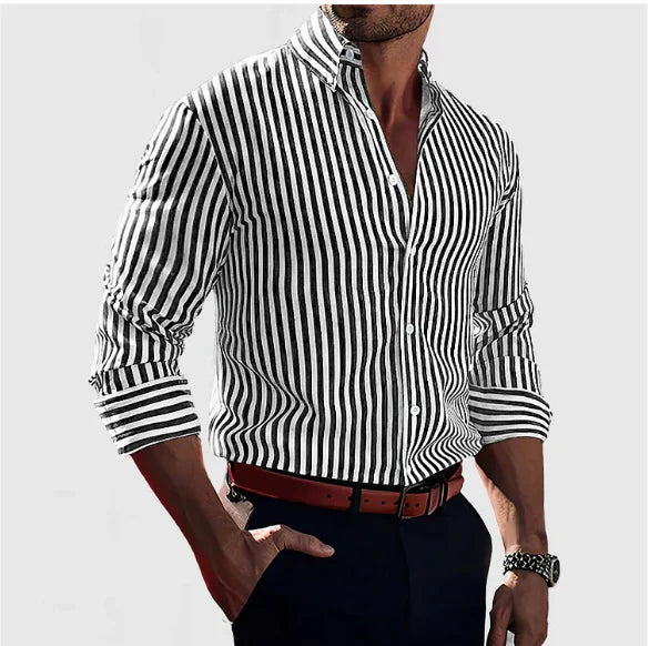 TOBE™ - Bold Striped Confidence Shirt