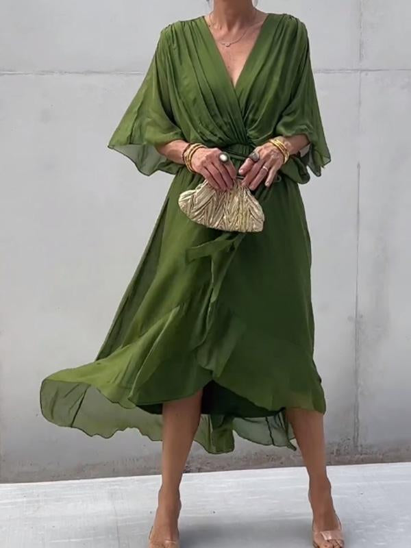Thyra - Robe Midi à Col V