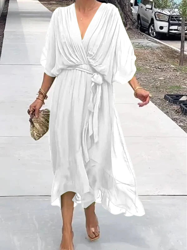 Thyra - Robe Midi à Col V