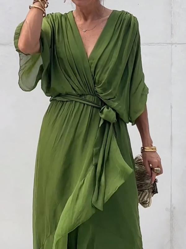 Thyra - Robe Midi à Col V