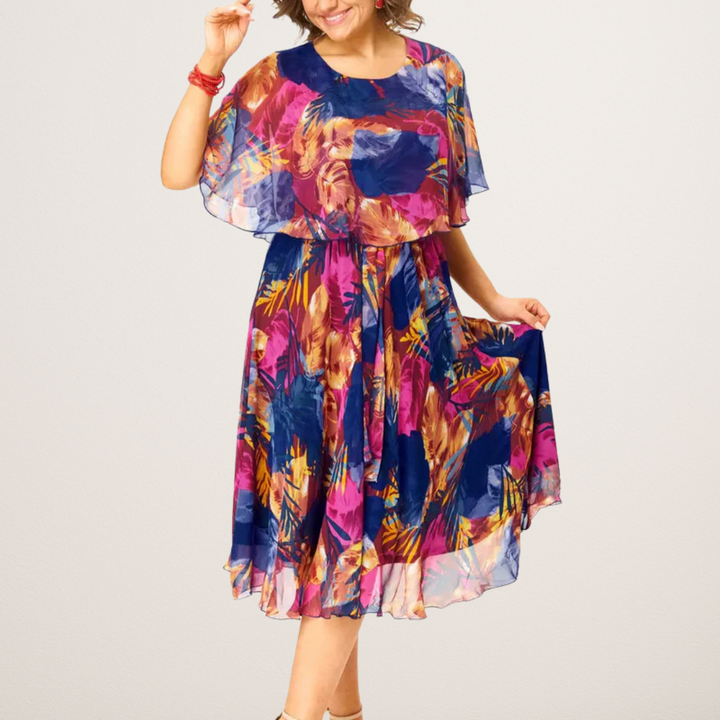 AYALA | Robe en Chiffon Confort Taille Plus