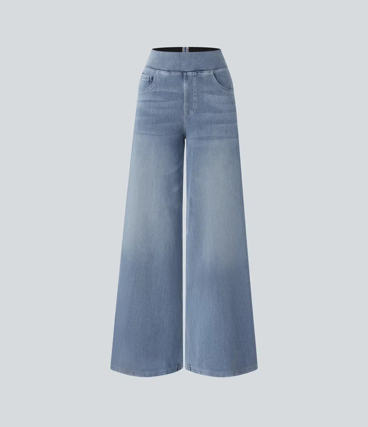 Evie | Pantalon Élastique Confortable à Taille Haute