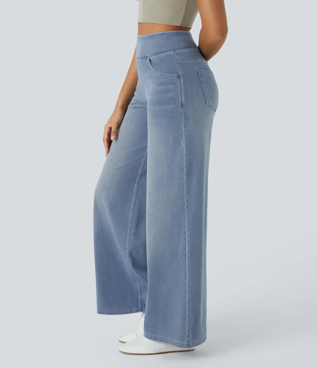 Evie | Pantalon Élastique Confortable à Taille Haute