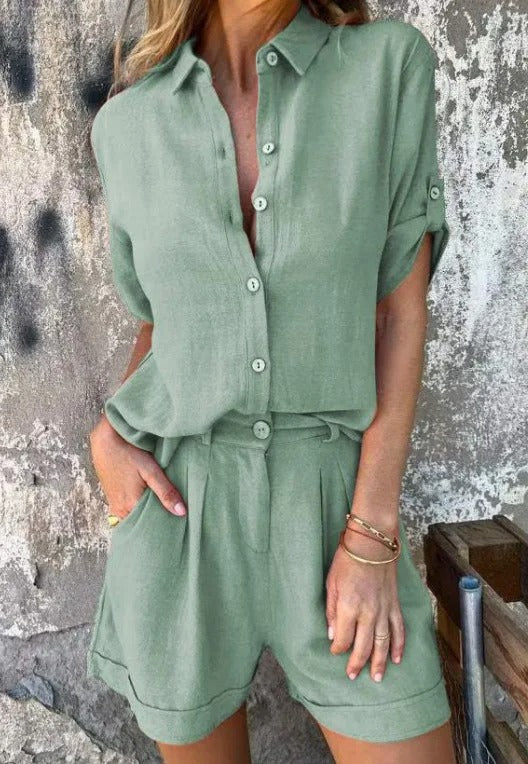 Camille™ | Elegant Lightweight Linen Set Linnea