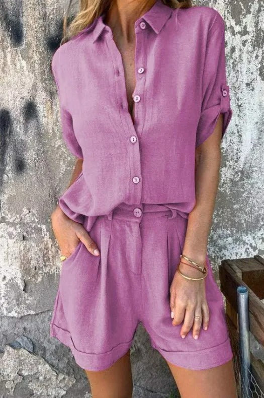 Camille™ | Elegant Lightweight Linen Set Linnea