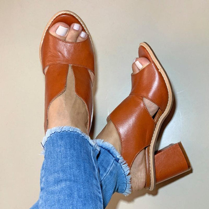 Chic Open-Toe Heels