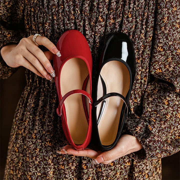 Enzo&Rosa™| Livy Leather Mary Janes