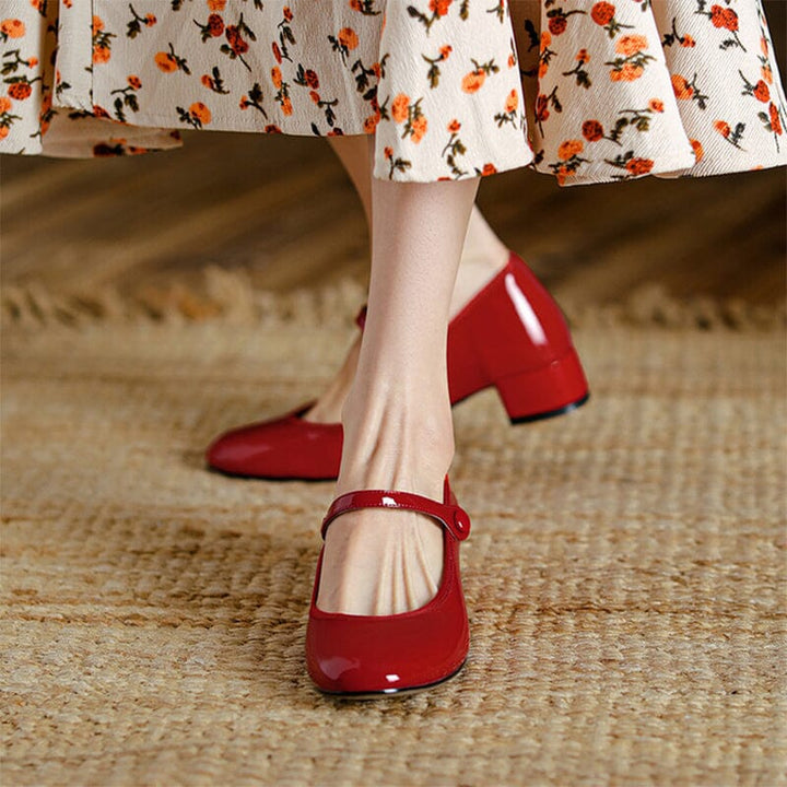 Enzo&Rosa™| Livy Leather Mary Janes