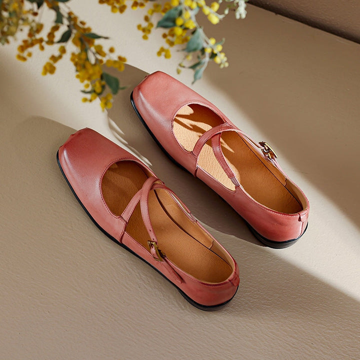 Enzo&Rosa™| Edith Leather Mary Janes