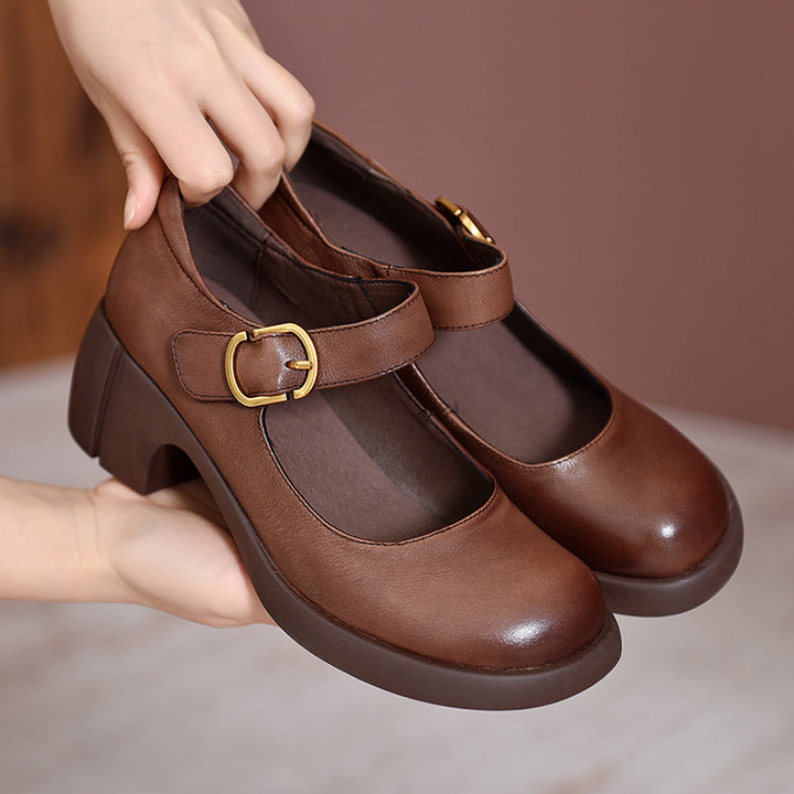 Enzo&Rosa™| Agnes Leather Mary Janes