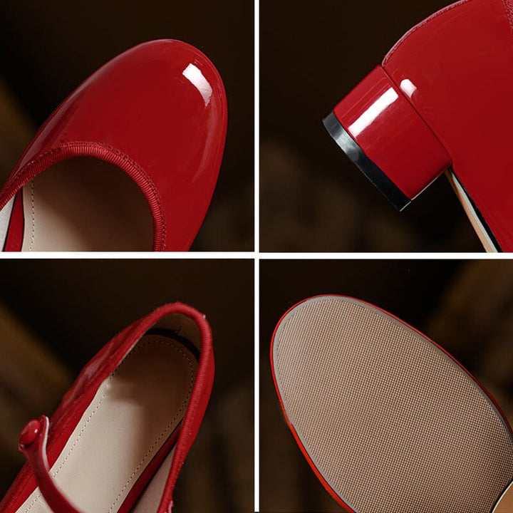 Enzo&Rosa™| Livy Leather Mary Janes