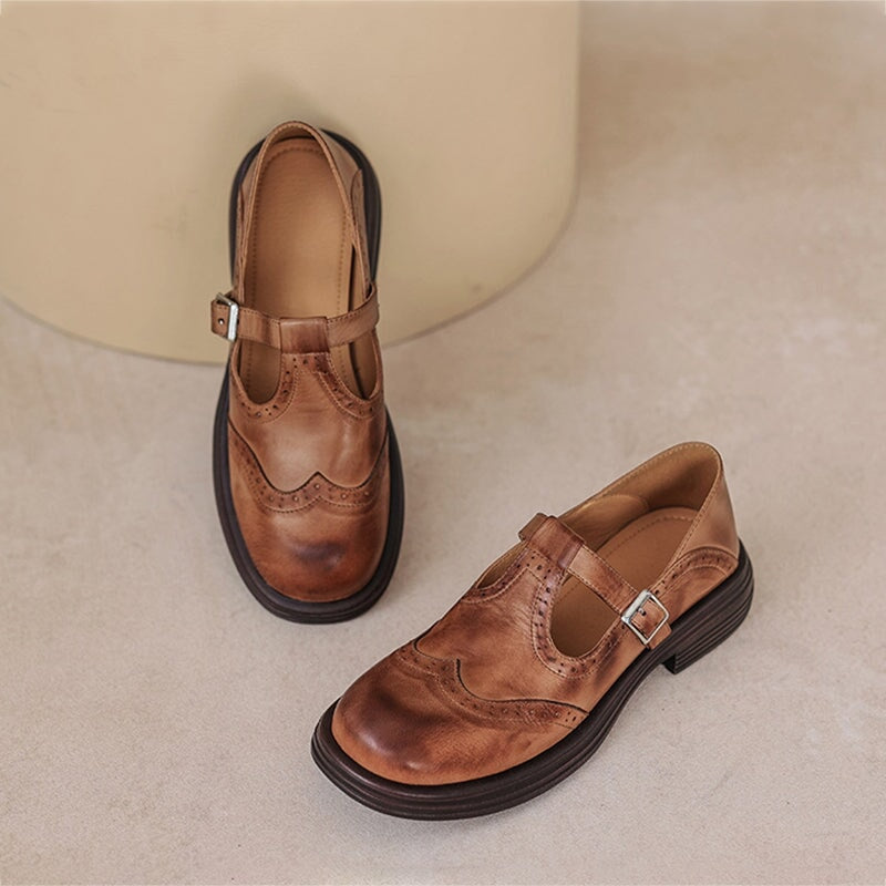 VELDA | Élégantes Mary Janes en Cuir Premium