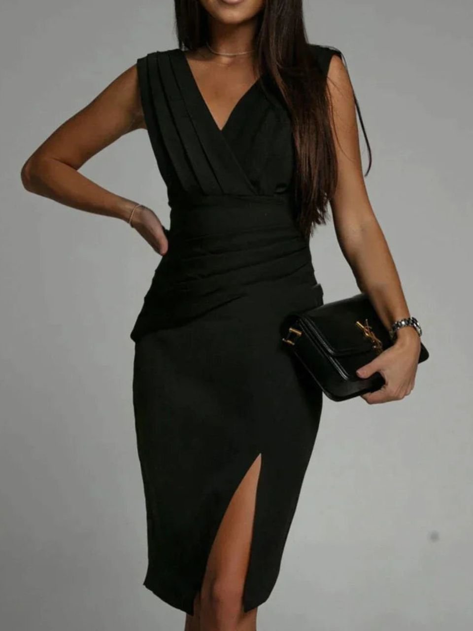 Elegant V-Neck Dress