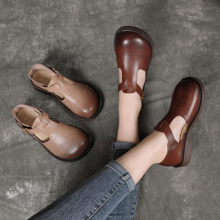 Enzo&Rosa™| Colette Leather Mary Janes