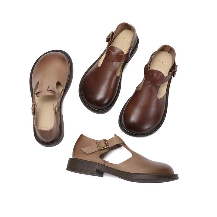 Enzo&Rosa™| Colette Leather Mary Janes