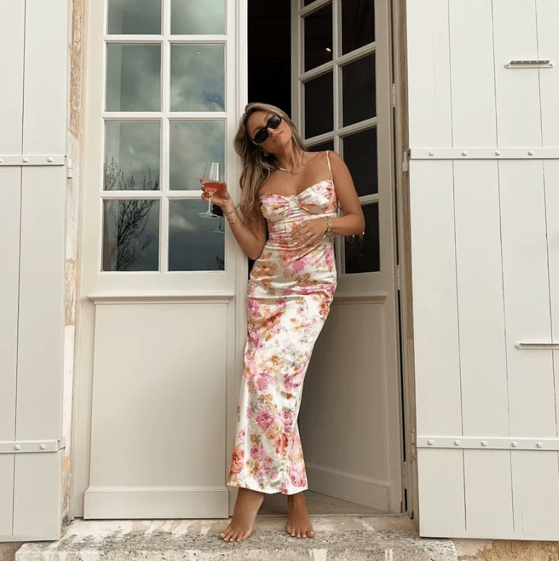 Beau | Floral Print Summer Maxi Dress