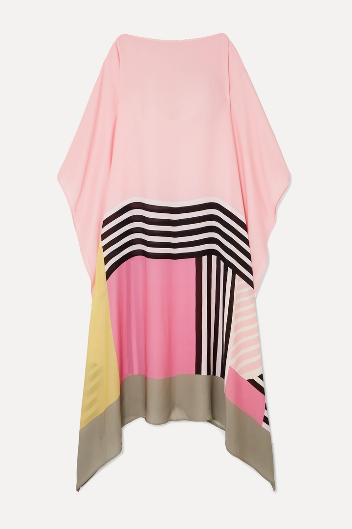 Iria | Élégant Caftan à Motif Géométrique