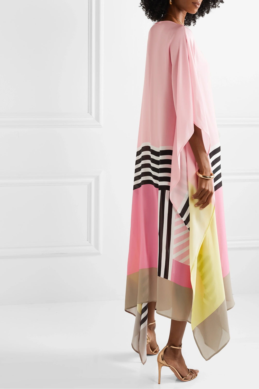 Iria | Élégant Caftan à Motif Géométrique
